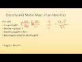 Ideal Gas Law and Density Calculations