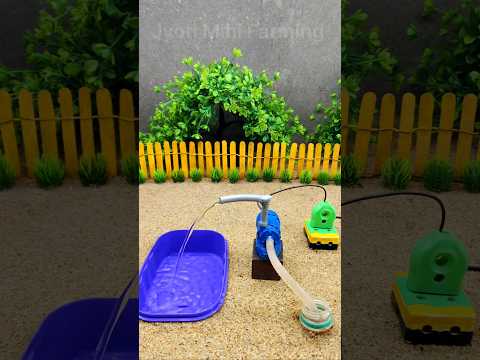 how) to make mini motor water pump project mini tractor making # 516
