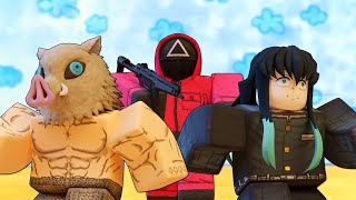 Demon Slayer Voice Actors Survive Squid Game (Roblox)