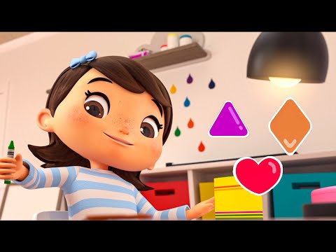 Learning Shapes With Mia | Learning Songs for Kids 🎶 | Sing Along Nursery Rhymes