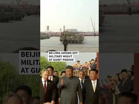 Kim Jong Un, Vladimir Putin and Xi Jinping attend massive military parade held in Beijing