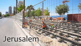 JERUSALEM TODAY! New Tram Line Tears Through Historic Jaffa Street.