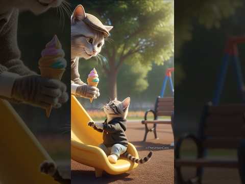 Playground Peril: A Parent's Worst Nightmare. #shorts #ai #cat #love #funny #animation #video
