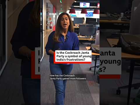 The Cockroach Janta Party : The new unusual mascot of Indian politics | BBC News India