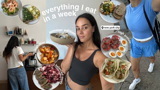 what I EAT in a busy week in NYC | high protein & delicious summer recipes