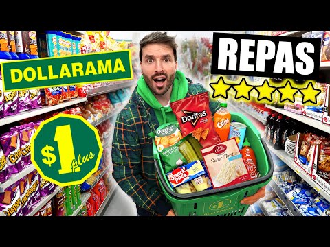 Je transforme la nourriture PAS CHER du DOLLARAMA en REPAS GASTRONOMIQUE - CARL IS COOKING