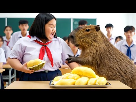 Capybara ngăn Mai ăn sầu riêng và cái kết bất ngờ #capybara