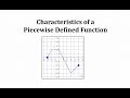 Understanding Piecewise Defined Functions