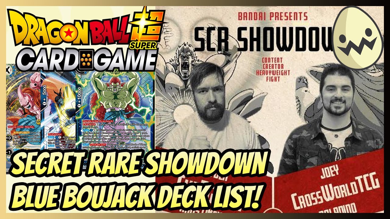 Dragon Ball Super Card Game: Secret Rare Showdown Blue Boujack Deck List!