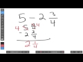 Subtracting Fractions with Regrouping Techniques