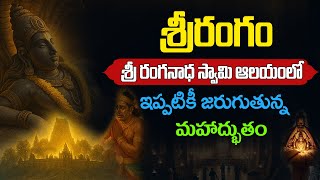 శ్రీరంగం శ్రీ రంగనాథస్వామి ఆలయ రహస్యం | Srirangam temple history in telugu | Srirangam information