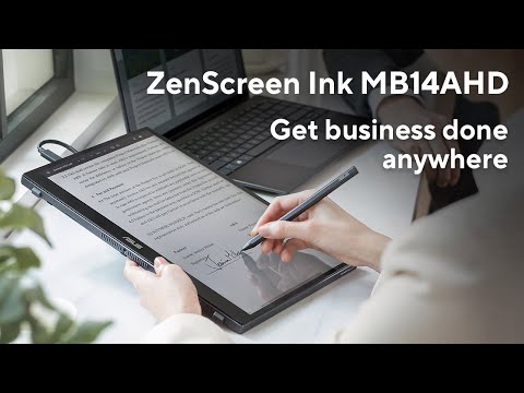 Get business done anywhere - ZenScreen Ink MB14AHD portable monitor | ASUS