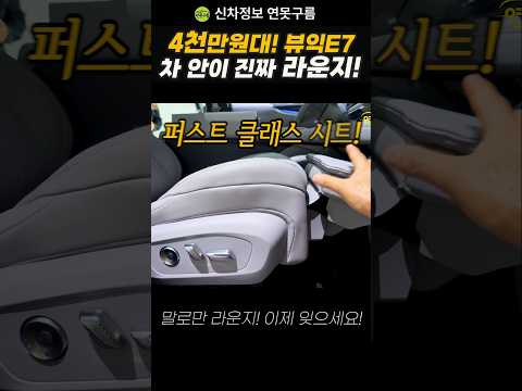 차 안이 라운지라고? 거짓말 하지 마세요! 이정도 되어야 합니다! 4천만원대 뷰익 E7