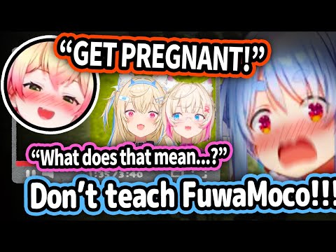 Pekora's Reaction To Clip Of FuwaMoco Learning "Get Pregnant" Meme From Nene Is Priceless【Hololive】
