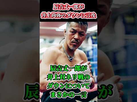 【井上VSネリ】辰吉丈一郎が井上対ネリ戦のダウンについてまさかの一言…#shorts #ボクシング #格闘技 #井上尚弥 #ネリ #ルイス #辰吉 #丈一郎 #boxing #格闘