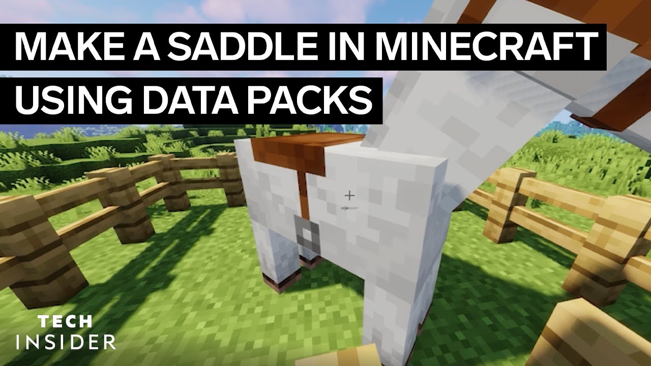 How to Make A Saddle In Minecraft (Using Data Packs)