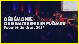 Cérémonie de remise des diplômes de Master à la Faculté de droit de Grenoble, édition 2024