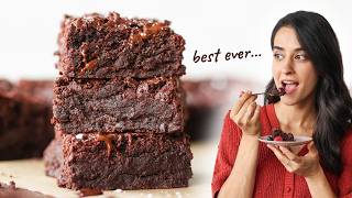The BEST fudgiest brownies (egg-free + dairy-free!)