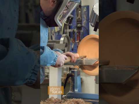 Turning the interior of a twice turned bowl