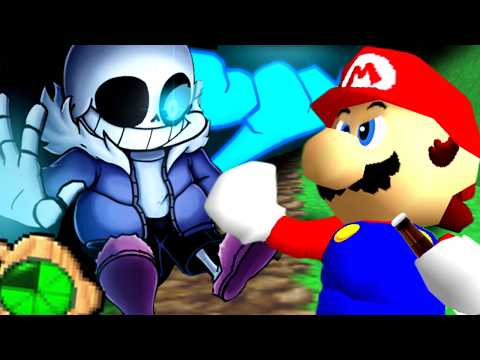 SI RECIBO DAÑO COMIENZA LA BATALLA CONTRA SANS / MARIO 64 #2