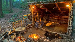 3 Days SOLO SURVIVAL CAMPING In The WILD. Building Warm BUSHCRAFT SHELTER. BIG TREE HOUSE