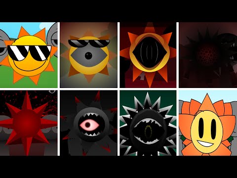 Sprunki All Mr. Sun in Stages 1 to 15 - Incredibox