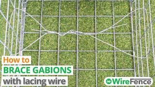 Video thumbnail for How to brace a gabion with lacing wire