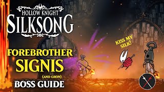 Forebrothers Signis and Gron Boss Guide - Hollow Knight Silksong Boss Fight (No Damage)