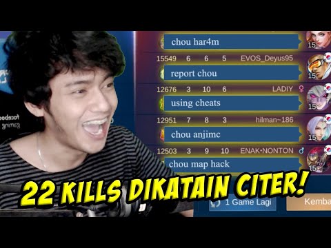 22 KILLS GAK MATI DISANGKA CHEAT! - MOBILE LEGENDS