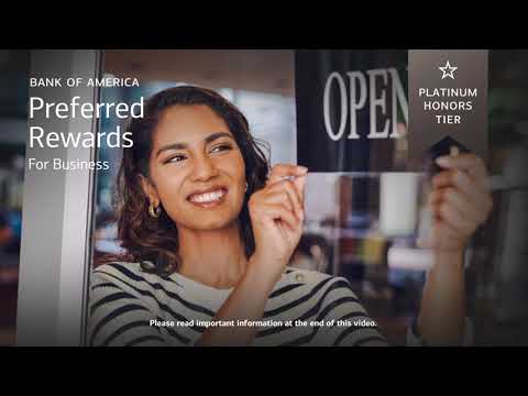 Bank of America Preferred Rewards for Business Overview by Tier:
Platinum Honors
