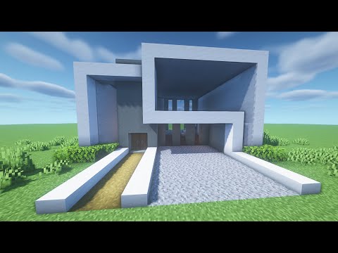 Minecraft: Cómo hacer una casa moderna para SURVIVAL, TUTORIAL