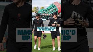 Mic'd Up: Mack and Will at Giants BP  #sharks #hockey #nhl #macklincelebrini #willsmith