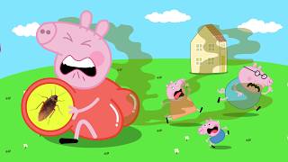 Peppa Pig Lost Control?! Runnn, Georgeee!! | Peppa Pig Funny Animation