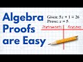 Mastering Algebraic Proofs and Equality Properties