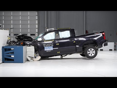 2023 Chevrolet Silverado 1500 crew cab updated moderate overlap IIHS crash test