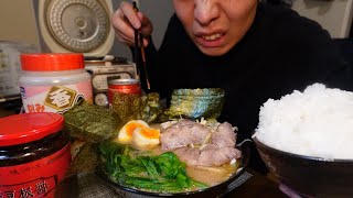 早朝から家系ラーメンを最大火力で楽しむ