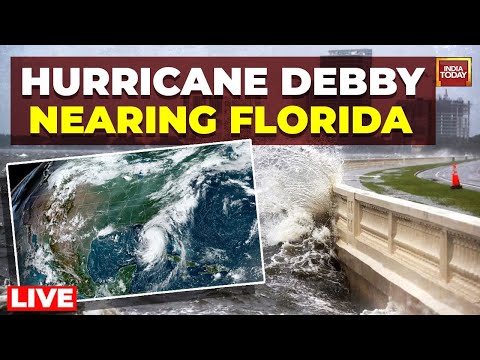 LIVE Hurricane Debby | Tropical Storm Debby hits Florida Coast | Hurricane Debby live updates