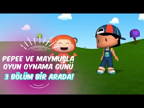 Pepee ve Maymuşla Oyun Oynama Günü 🐒 Leliko ve Pisi İle 3 Bölüm Bir Arada | Düşyeri