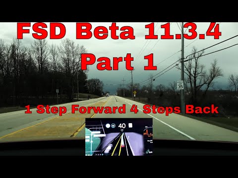 Tesla FSD Beta 11.3.4 Test Part 1