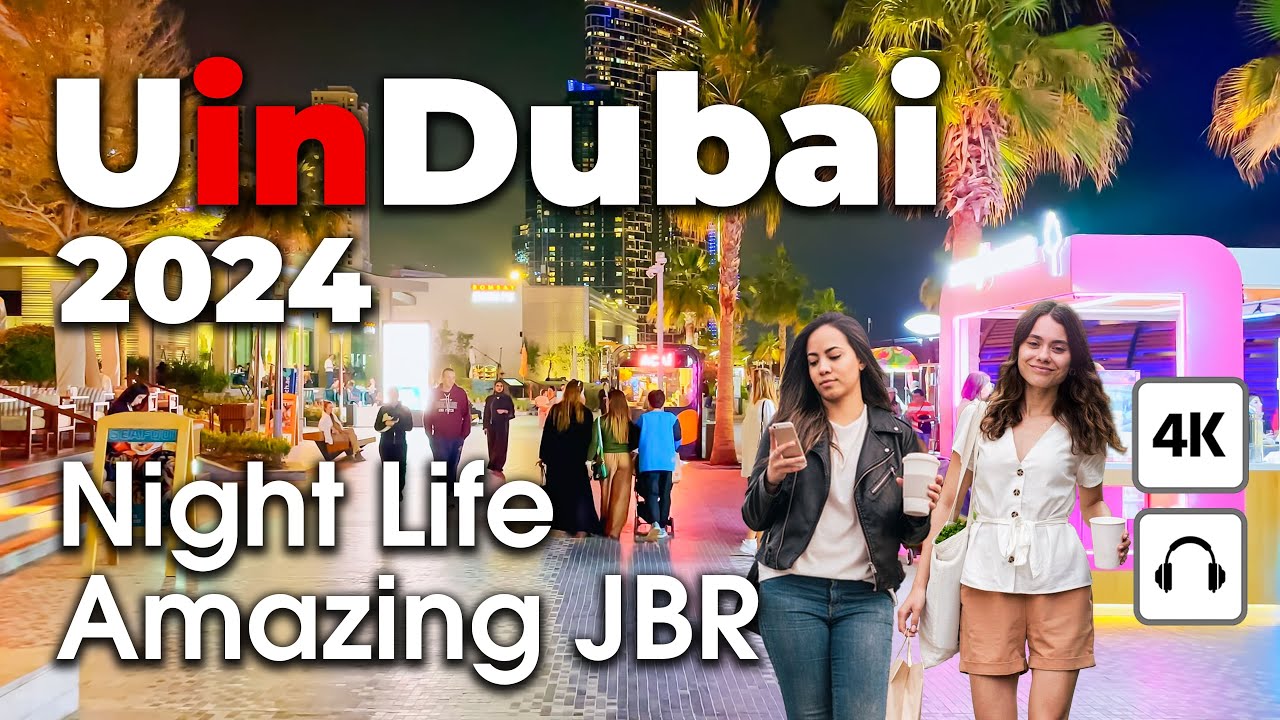 Dubai 🇦🇪 Amazing JBR, Night Life [ 4K ] Walking Tour
