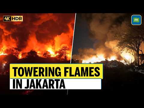 West Jakarta <strong>Fire</strong>: Towering Flames Engulf Stalls, Giant <strong>Fire</strong> Columns Seen Across City | N18G