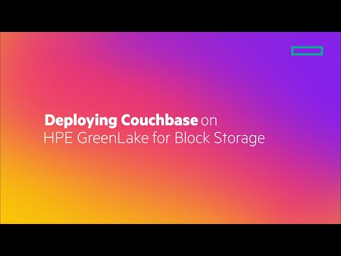 Deploying Couchbase on HPE GreenLake for Block Storage