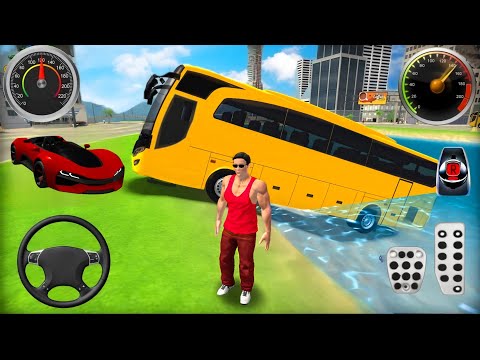 Super Car and Transport Bus Driving in Open World Game - Android Gameplay