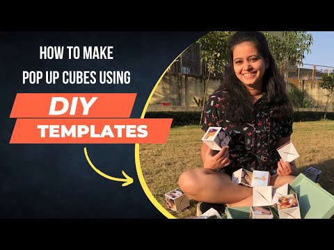 How to make Pop up cubes using Kieana’s DIY Cube template || Trunk full of cubes || Paper craft