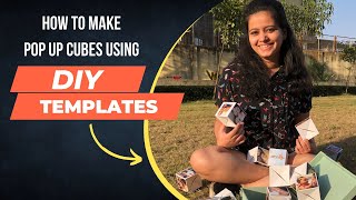 How to make Pop up cubes using Kieana’s DIY Cube template || Trunk full of cubes || Paper craft