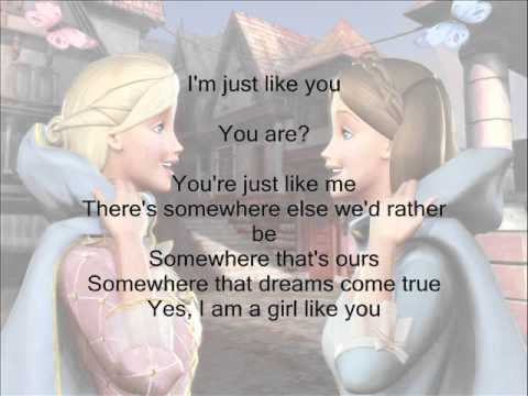 I'm a Girl Like You- Barbie as the Princess and the Pauper w/ Lyrics