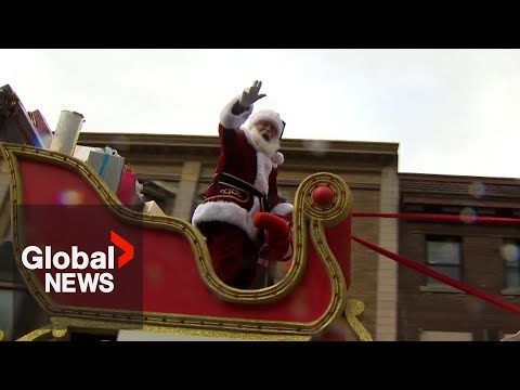 YouTube video thumbnail: Santa Claus Comes to Town for 12st Annual Toronto Parade