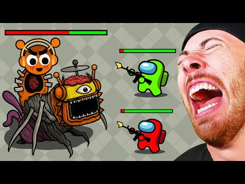 Mini Crewmate VS SPRUNKI! WHO WINS?! (Among Us)