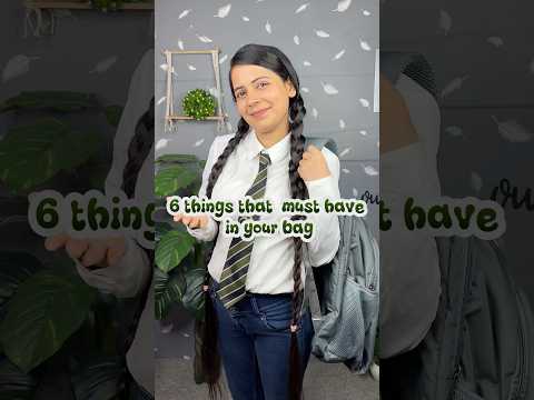 6 things you carry to school beg | आपके school bag में क्या जरूर होना चाहिए #thesoni #haircare #teen