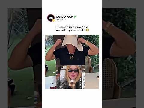 O Leonardo imitando o Vini Jr se escondendo da Virgínia: 😂 #leonardo #vinijr #virginia #engraçado